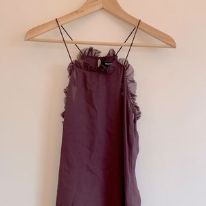 Madewell Ruffle Halter Camisole Top (Size 2)